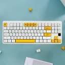 Honey Milk 104+48 MDA Profile Keycap Set Cherry MX PBT Dye-subbed for Mechanical Gaming Keyboard English / Japanese